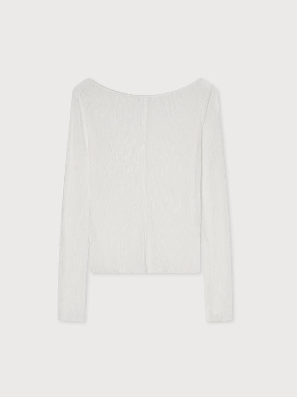 unless WRINNKLY LONG SLEEVE TEE [WHITE]