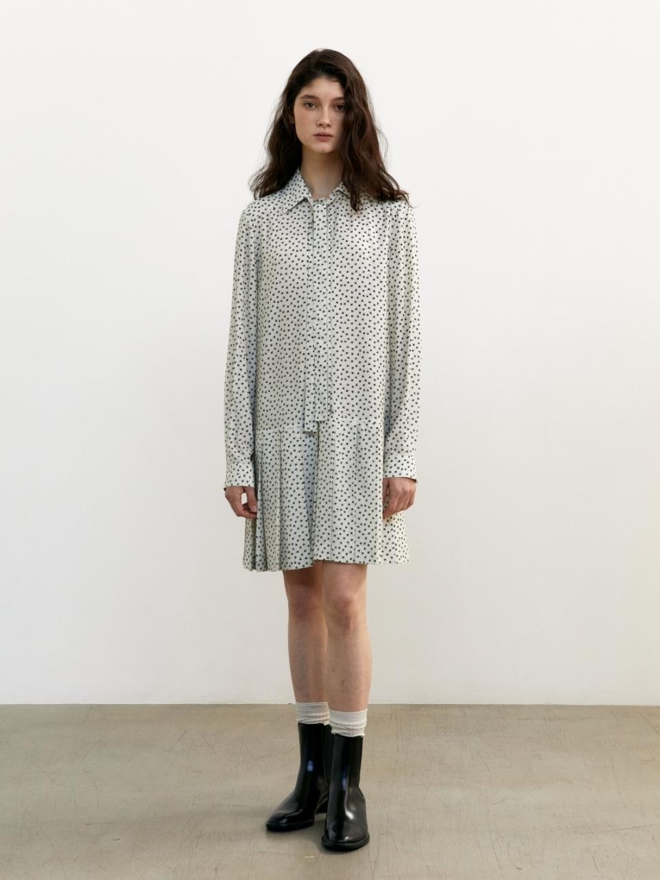 UNNOUT Tie Shirt Dress