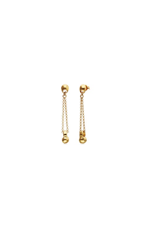 UNODE50 UNODE50 18k gold-plated earrings with long chain and dial detail 