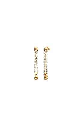 UNODE50 UNODE50 18k gold-plated earrings with long chain and dial detail 