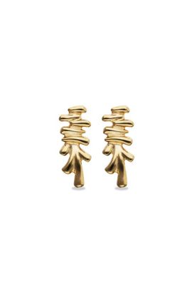 UNODE50 UNODE50 18K Gold-Plated Earrings With Various Tubes 