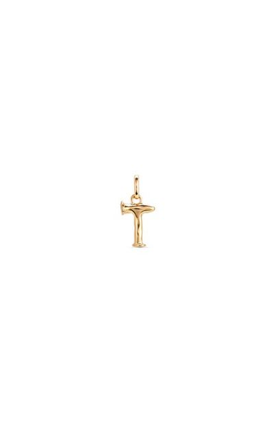 UNODE50 UNODE50 18K Gold-Plated Letter T Charm 