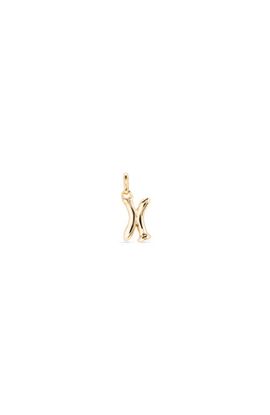 UNODE50 UNODE50 18K Gold-Plated Letter X Charm 
