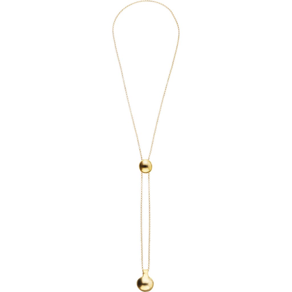 UNODE50 UNODE50 18k gold-plated necklace with height-adjustable chain with two weights 