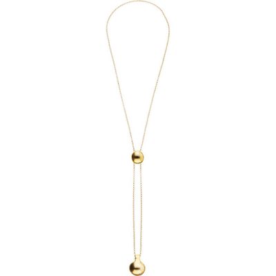 UNODE50 UNODE50 18k gold-plated necklace with height-adjustable chain with two weights 