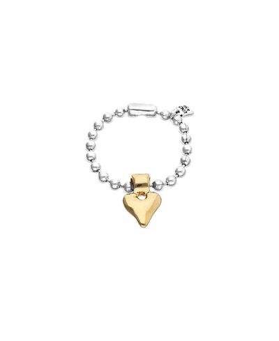 Unode50 UNOde50 Ball Bracelet Plated in Sterling Silver and Gold