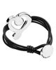 Unode50 UNOde50 Black Crystal Heart Leather Bracelet - 4
