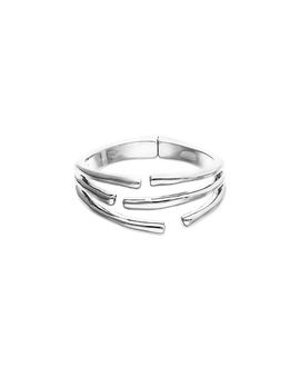 Unode50 UNOde50 Bracelet Plated in Sterling Silver in the Shape of Several Tubes