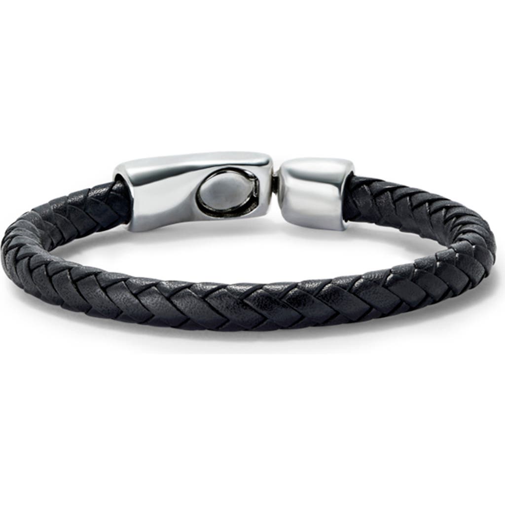 UNODE50 UNODE50 Braided Leather Bracelet with Secure Closure