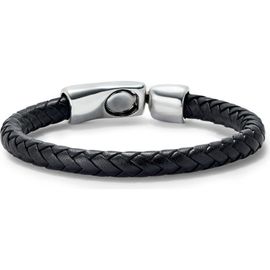 UNODE50 UNODE50 Braided Leather Bracelet with Secure Closure