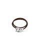 Unode50 UNOde50 Brown Double Leather Strap with Sterling Silver-Plated Interlocking Carabiner Detail - 1
