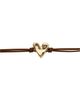 Unode50 UNOde50 Brown Leather Strap with Gold-Plated Heart Detail - 3