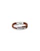 UNODE50 UNODE50 Camel Leather Bracelet with Silver Details  - 1
