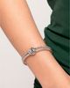 Unode50 UNOde50 Double Silver-Plated Ball Bracelet with Eye Detail and Green Crystal - 5
