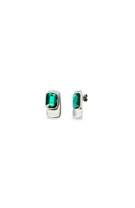 UNODE50 UNODE50 Earrings with Green Faceted Crystal
