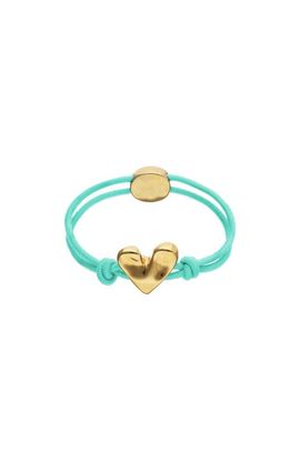 UNODE50 UNODE50 Elastic Thread Bracelet with 18K Gold-Plated Heart 