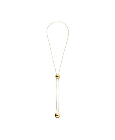 Unode50 UNOde50 Gold-Plated Necklace with Height-Adjustable Chain with Two Weights