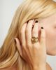 Unode50 UNOde50 Gold-Plated Ring in Triple Tube Shape - 2