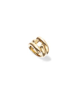 Unode50 UNOde50 Gold-Plated Ring with Open Tubes