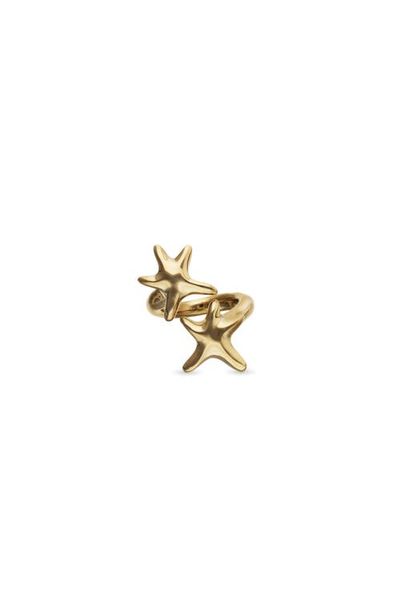 UNODE50 UNODE50 Gold-Tone Double Star Ring 