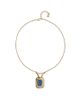 Unode50 UNOde50 Gold-Tone Pendant Necklace with Blue Crystal - 1