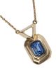 Unode50 UNOde50 Gold-Tone Pendant Necklace with Blue Crystal - 3