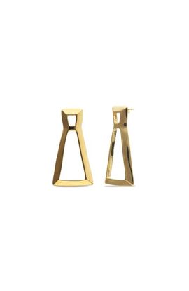 UNODE50 UNODE50 Gold-tone Sculptural Drop Earrings 