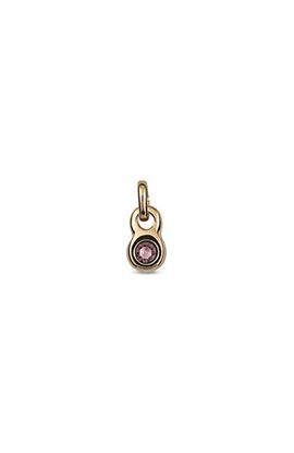 UNODE50 UNODE50 Gold Charm with Pink Crystal 
