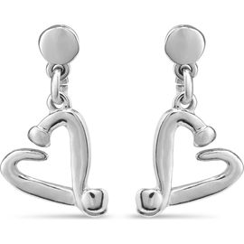 UNODE50 UNODE50 Hammered Heart Hoops