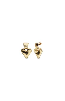 UNODE50 UNODE50 Heart Drop Earrings Plated