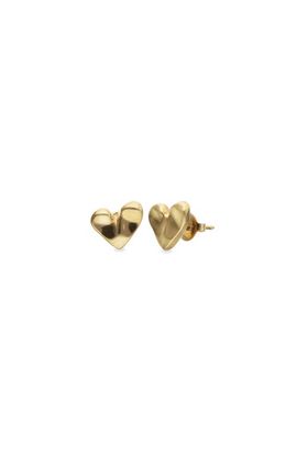 UNODE50 UNODE50 Heart Stud Earrings Plated