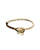 Unode50 UNOde50 Leather Bracelet with Gold-Tone Butterfly - 1
