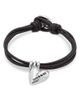 Unode50 UNOde50 Leather Twine Heart Bracelet - 1