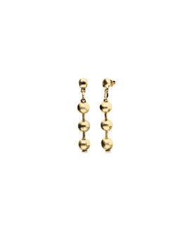 Unode50 UNOde50 Long Ball Earrings Plated in Gold