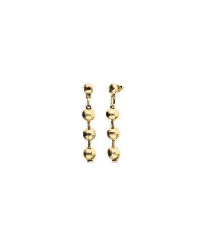 Unode50 UNOde50 Long Ball Earrings Plated in Gold