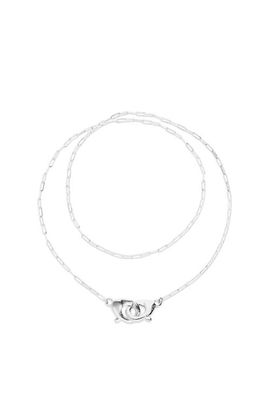 UNODE50 UNODE50 Long sterling silver-plated necklace with