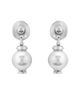 Unode50 UNOde50 Medallion Pearl Drop Earrings - 1