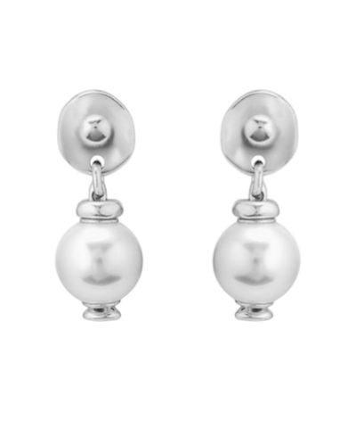 Unode50 UNOde50 Medallion Pearl Drop Earrings