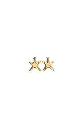 UNODE50 UNODE50 Medium Gold-tone Star Earrings 