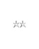 Unode50 UNOde50 Medium Silver tone Star Earrings - 1
