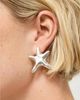 Unode50 UNOde50 Medium Silver tone Star Earrings - 4