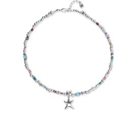 UNODE50 UNODE50 Multicolor Faceted Bead Necklace with Star Charm