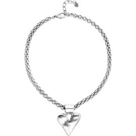 UNODE50 UNODE50 Necklace With Chunky Chain And Heart Detail Plated