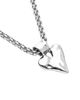 Unode50 UNOde50 Necklace with Chunky Chain and Heart Detail Plated in Sterling Silver - 3