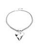 Unode50 UNOde50 Necklace with Chunky Chain and Heart Detail Plated in Sterling Silver - 4