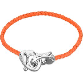 UNODE50 UNODE50 Orange leather strap with sterling silver-plated