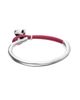 Unode50 UNOde50 Pink Leather Bracelet with Silver-Tone Butterfly - 4