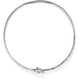 UNODE50 UNODE50 Rigid Necklace With Front Clasp Plated