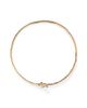 Unode50 UNOde50 Rigid Necklace with Gold-Plated Front Clasp with White Topaz - 1