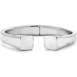 UNODE50 UNODE50 Rigid Sterling Silver-Plated Bracelet Smooth Finish and Square Shape 